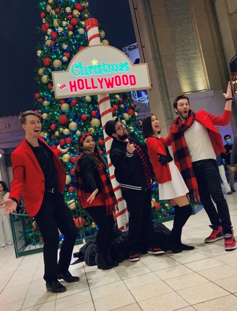 jingle 5 los angeles christmas carolers in los angeles
